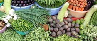 классификация свежих овощей